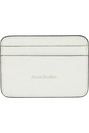 Acne Studios Femme, Accessoires, Blanc, Taille: ONE Size Portefeuille Slim en Cuir SLG