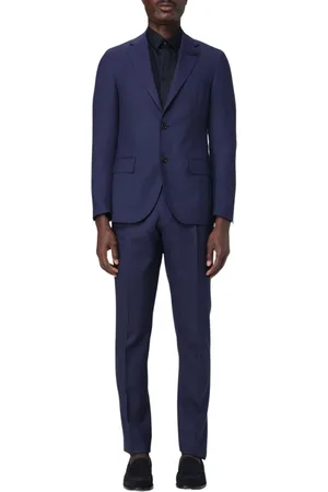 LARDINI Homme, Costumes, Bleu, Taille: 3XL Costume Deux Pièces Slim Fit Bleu