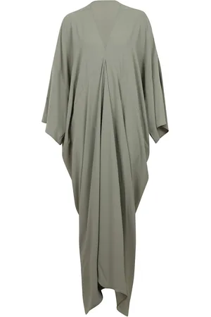 Rick Owens Femme, Robes, Vert, Taille: 38 FR Robe Longue Asymétrique Tommykite Coupe Large