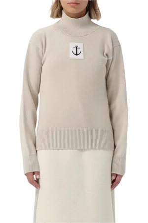 Jil Sander Femme, Pulls, , Taille: 38 FR Pull en Tricot Brodé Style Naturel