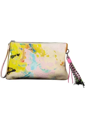 Desigual Femme, Sacs, Multicolore, Taille: ONE Size Sac à Main Chic en Coton avec Détails Contrastants