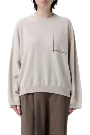 Brunello Cucinelli Femme, Pulls, , Taille: 36 FR Cashmere Pullover Relaxed Fit
