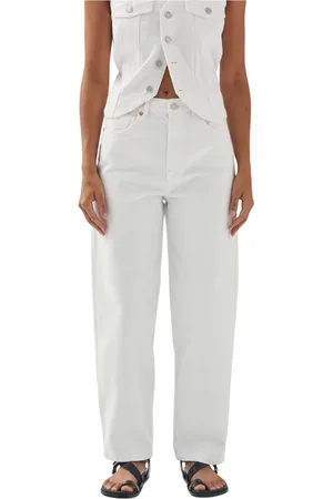 ALOHAS Femme, Jeans, Blanc, Taille: 42 FR Lorenza Pantalon en Denim Blanc