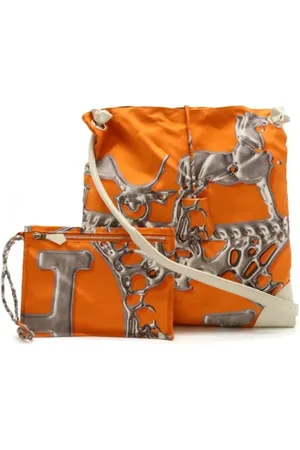Hermès Femme, Pre-owned, , Taille: ONE Size Pre-owned Toile sacs-ports-paule