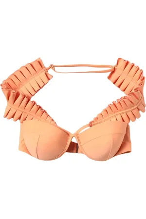 Andrea Iyamah Femme, Maillots de bain, Rose, Taille: 38 FR Maillot de Bain Bikini Rose à Volants
