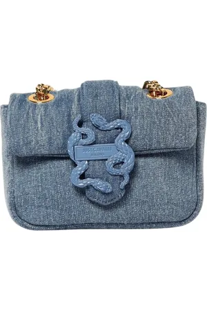 Roberto Cavalli Femme, Sacs, Bleu, Taille: ONE Size Sac bandoulière en denim