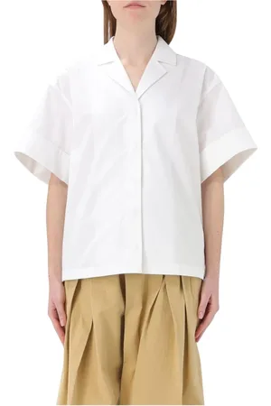 Jil Sander Femme, Blouses et Chemises, Blanc, Taille: 36 FR Chemise Blanche en Popeline de Coton