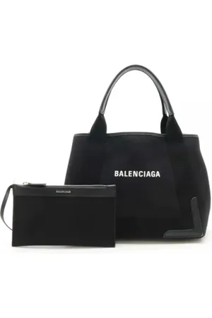 Balenciaga Femme, Pre-owned, Noir, Taille: ONE Size Pre-owned Toile cabas