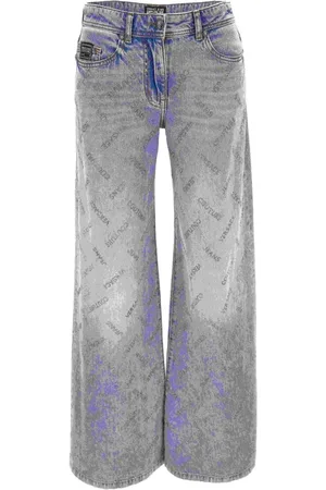 VERSACE Femme, Jeans, Gris, Taille: W30 Pantalon
