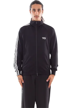 Y-3 Homme, Sport, Noir, Taille: L Veste de Piste 3-Bandes Noire
