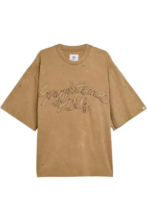 adidas Femme, Tops, Brun, Taille: 36 FR Tee Lavé pour Confort Élégant