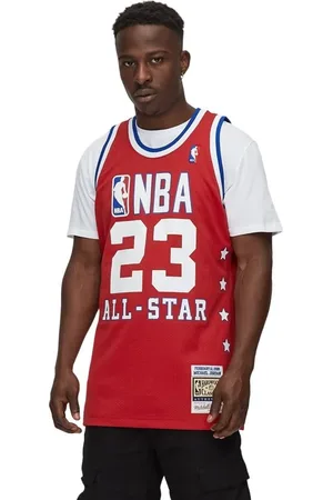 Mitchell & Ness Homme, Sport, Rouge, Taille: L Maillot NBA All Star Michael Jordan