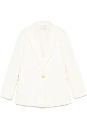 FORTE FORTE Femme, Vestes, Blanc, Taille: 38 FR Veste ivoire Vêtements d