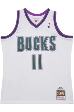 Mitchell & Ness Homme, Sport, Blanc, Taille: L Maillot Swingman Milwakuee Bucks 1999-2000