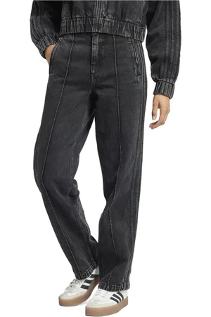adidas Femme, Jeans, Noir, Taille: W26 Pantalon en Denim Premium Jambe Droite