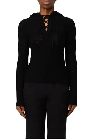 Etro Femme, Sweatshirts et sweats à capuche, Noir, Taille: 36 FR Pull à Capuche en Tricot Noir