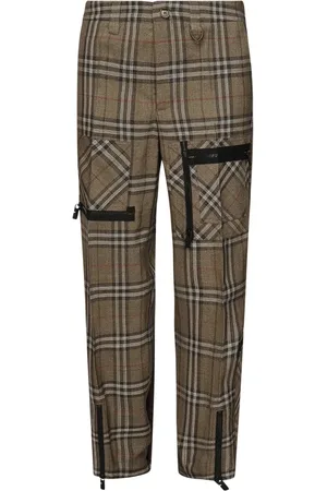Burberry Homme, Pantalons, Multicolore, Taille: M Fermeture à bouton Poches zippées Pantalon Brosse