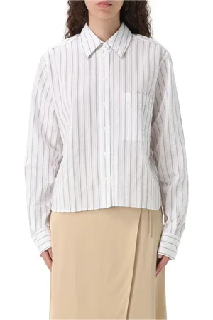 HUGO BOSS Femme, Blouses et Chemises, Blanc, Taille: 48 FR Chemise Blanche en Popeline à Manches Longues