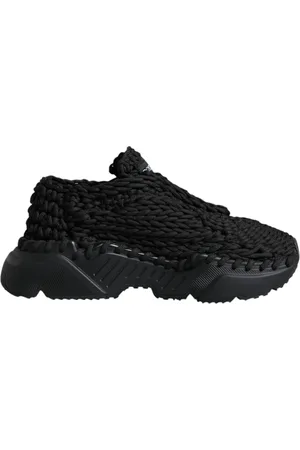 Dolce & Gabbana Femme, Chaussures, Noir, Taille: 38 EU Baskets Daymaster Noires Tricot Chaussures
