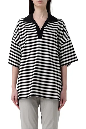 Dondup Femme, Tops, Multicolore, Taille: 40 FR Polo à Rayures, Classique et Polyvalent