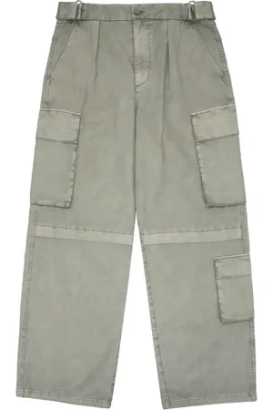 BOILER ROOM Homme, Pantalons, Gris, Taille: W36 Pantalon Cargo Vintage avec Détails de Couture Uniques