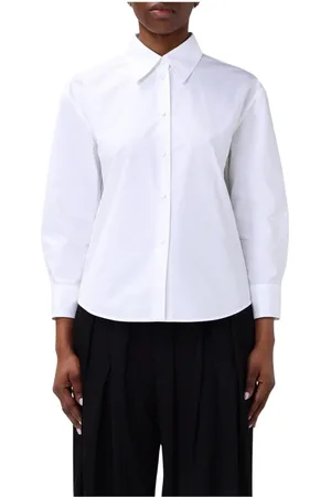 Jil Sander Femme, Blouses et Chemises, Blanc, Taille: 38 FR Chemise Popeline Blanche