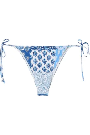 MC2 SAINT BARTH Femme, Maillots de bain, Multicolore, Taille: 38 FR Bas de Bikini Imprimé Patchwork