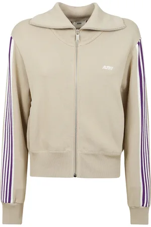Autry Femme, Pulls, , Taille: 40 FR Sweat à fermeture éclair, ourlet côtelé et poignets