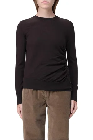 Pinko Femme, Pulls, Brun, Taille: 36 FR Pull en Laine Noir