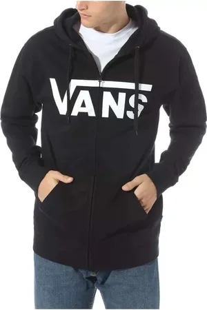 Vans Homme, Sweatshirts et sweats à capuche, Noir, Taille: L Sweat à Capuche Zip Classique