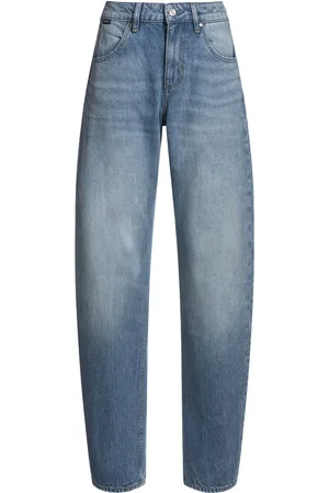 HUGO BOSS Femme, Jeans, Bleu, Taille: W30 Jean taille haute bleu clair