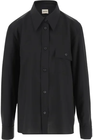 Khaite Femme, Blouses et Chemises, Noir, Taille: 36 FR Yatty Top Shirt