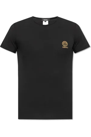VERSACE Homme, Tops, Noir, Taille: M T-shirt de la collection de sous-vêtements