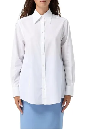 Dolce & Gabbana Femme, Blouses et Chemises, Blanc, Taille: 40 FR Chemise Blanche Élégante en Popeline