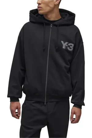 adidas Homme, Sweatshirts et sweats à capuche, Noir, Taille: S Logo Zip Sweat à capuche