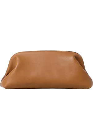 Serafini Femme, Sacs, Brun, Taille: ONE Size Pochette en cuir marron