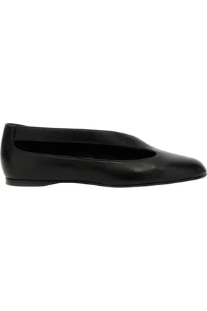 Khaite Femme, Chaussures, Noir, Taille: 38 1/2 EU Ballerines plates en cuir noir
