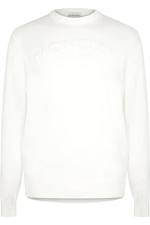 Moncler Homme, Sweatshirts et sweats à capuche, Blanc, Taille: M Maille Élégante pour Toutes Occasions