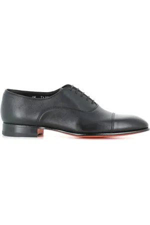 santoni Homme, Chaussures, Noir, Taille: 41 1/2 EU Chaussures Oxford en Cuir Classique