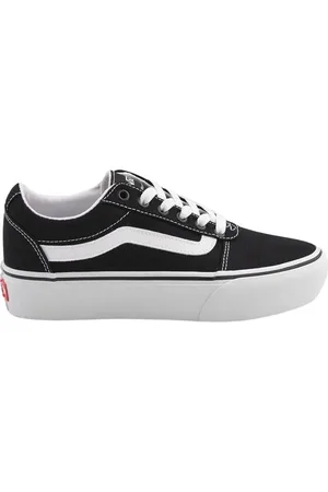 Vans Femme, Chaussures, Noir, Taille: 37 EU Chaussures Plateforme Toile Noir/Blanc