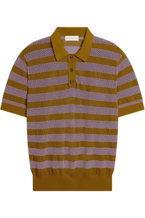 DRIES VAN NOTEN Homme, Tops, Vert, Taille: S Pull Polo Vert Olive