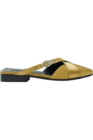 ALOHAS Femme, Chaussures, Jaune, Taille: 38 EU Adria Silky Gold Mules