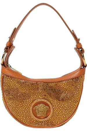 VERSACE Femme, Sacs, Brun, Taille: ONE Size Mini Sac en Cristal avec Strass