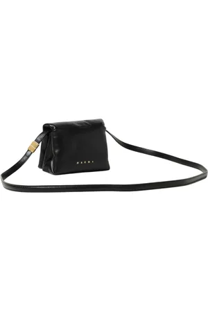 Marni Femme, Sacs, Noir, Taille: ONE Size Pochette en cuir noir