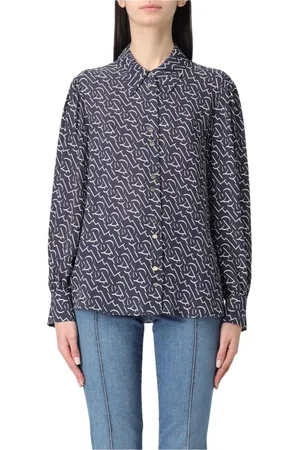 Liu Jo Femme, Blouses et Chemises, Noir, Taille: 42 FR Élégante Chemise en Soie