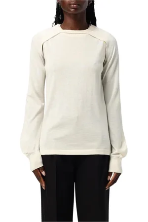 Helmut Lang Femme, Pulls, Blanc, Taille: 42 FR Pull en laine mérinos blanc