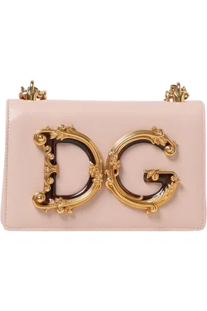 Dolce & Gabbana Femme, Sacs, Rose, Taille: ONE Size Pochette Logo Rose Poudré