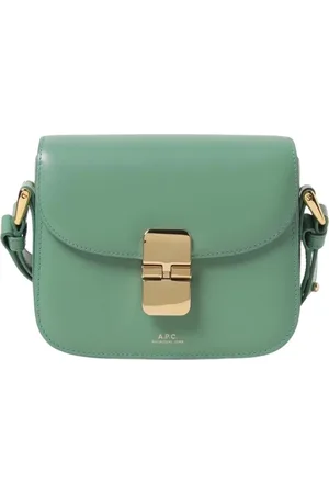 A.P.C. Femme, Sacs, Vert, Taille: ONE Size Grace Sac Bandoulière en Cuir