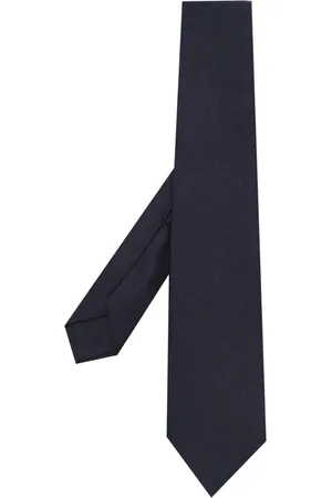 BARBA Homme, Accessoires, Bleu, Taille: ONE Size Cravate en Soie Bleu Nuit à Pointe