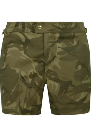 Tom Ford Homme, Shorts, Vert, Taille: L Vêtements de plage avec impression pour hommes
